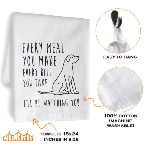 MAINEVENT funny kitchen towel with saying, great for gifting and daily use.