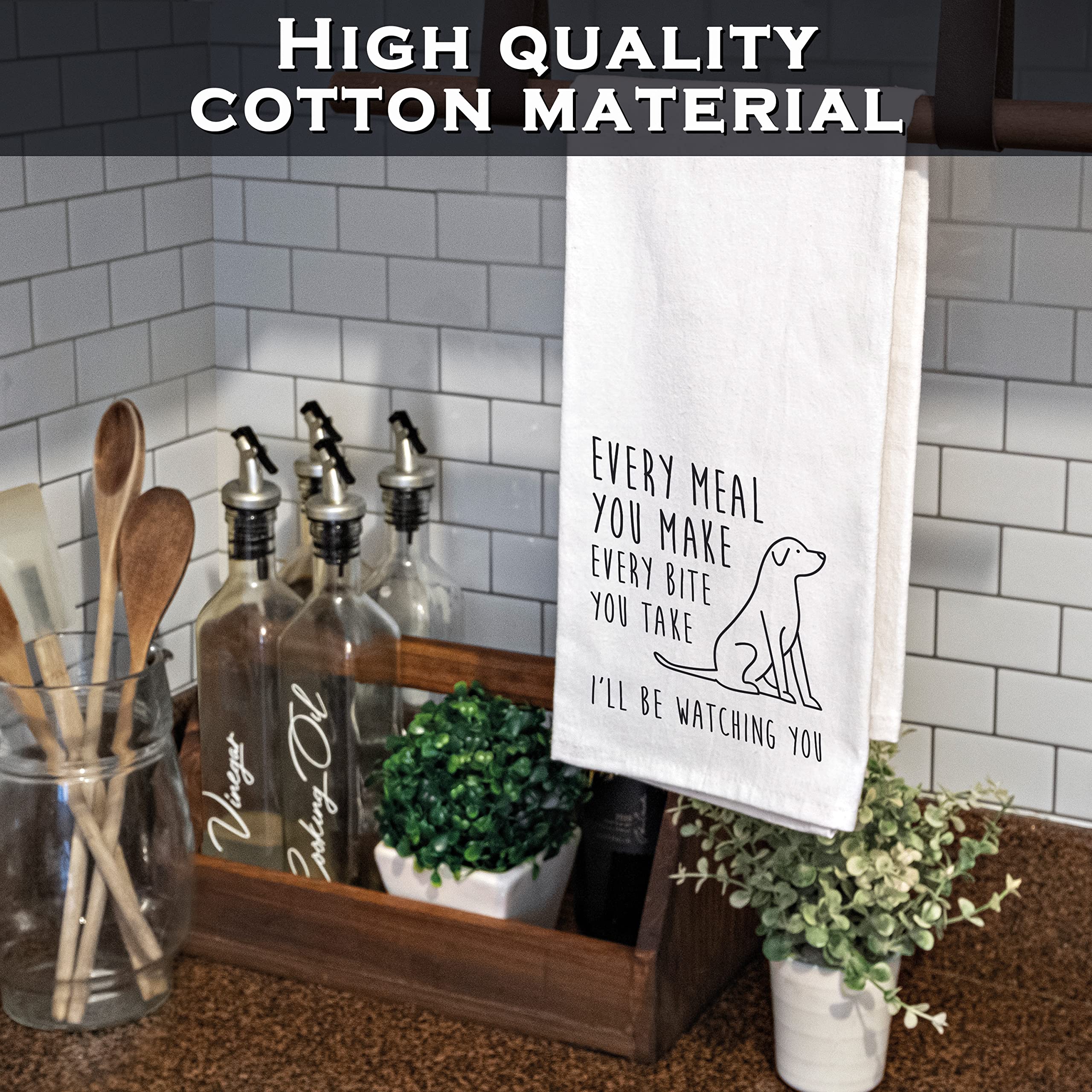 MAINEVENT towel on display, adds playful decor to any kitchen.