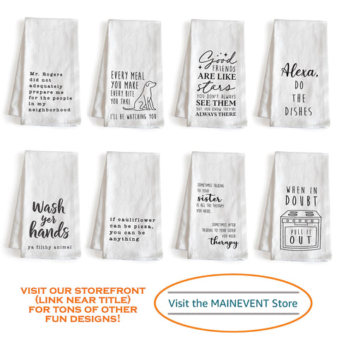 MAINEVENT towel doubles as a hot pad for protecting surfaces during cooking