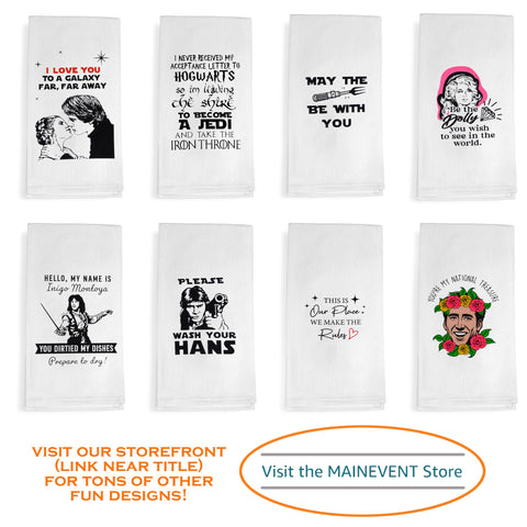 MAINEVENT You Are My National Treasure towel offers soft fabric feel during use