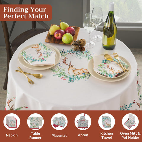Maison d'Hermine Holly Time in-dining space setup for holiday tables