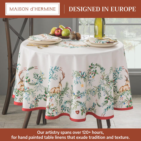 Maison d'Hermine Holly Time watercolor design detail for festive gatherings