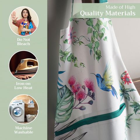 Maison d'Hermine apron measuring 27.5 by 31.5 inches for full coverage