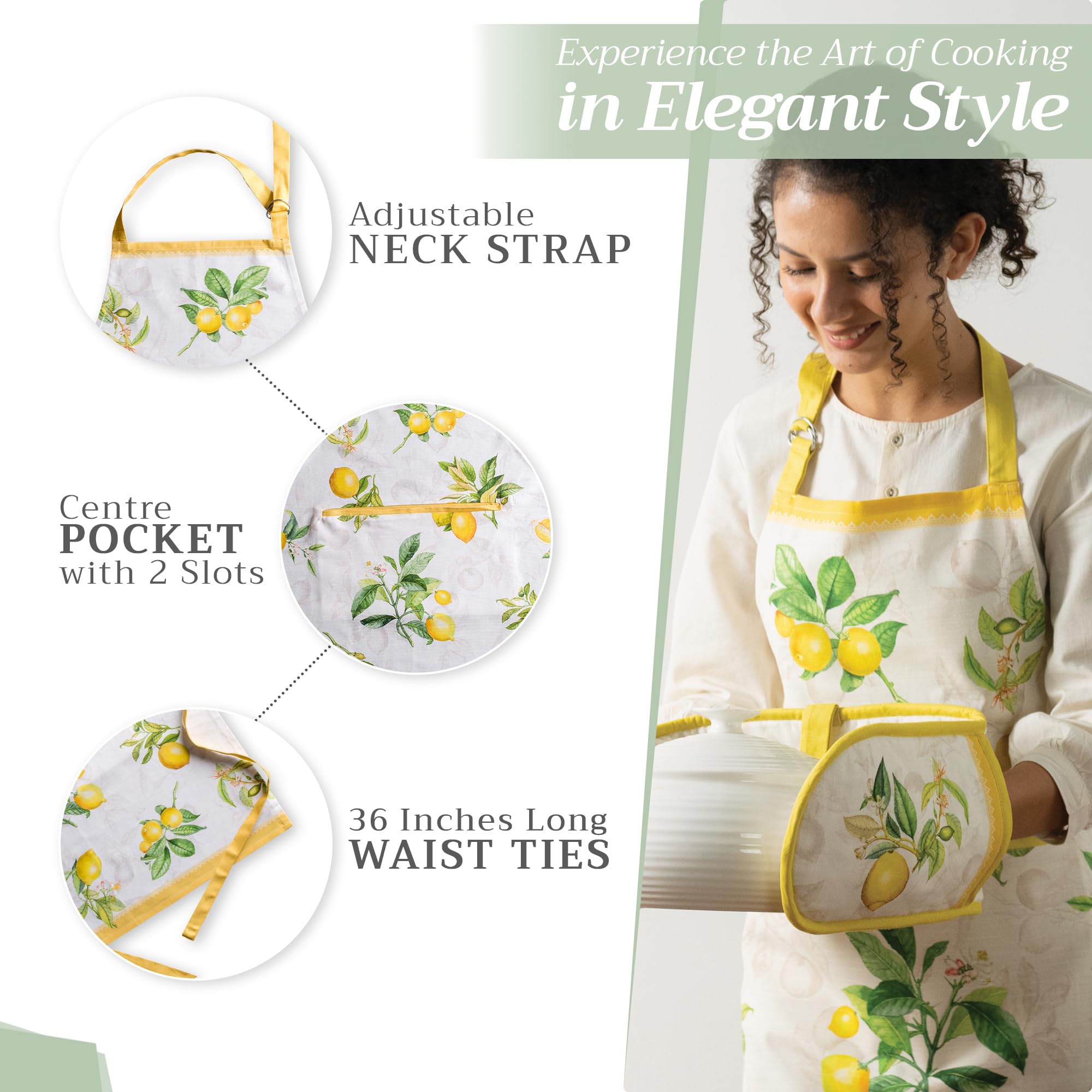 Maison d' Hermine kitchen garden use; versatile apron for meals and outdoor tasks.
