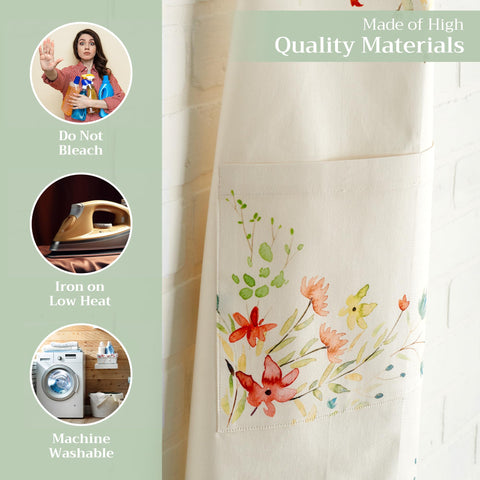 Maison d'Hermine apron long ties for secure fit