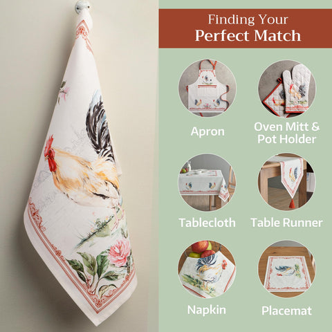 Maison d'Hermine Campagne kitchen towel dries dishes and wipes counters.