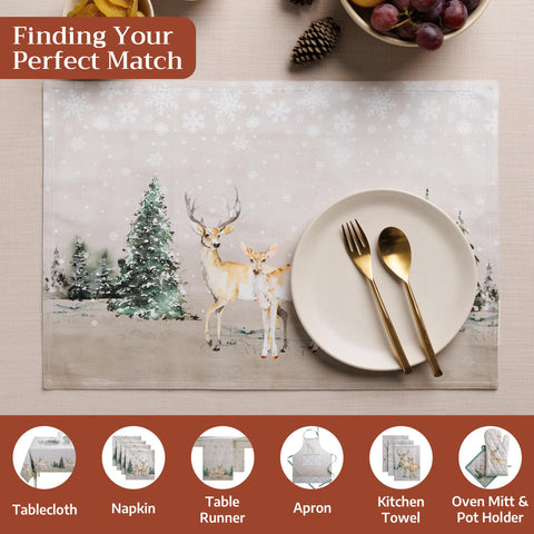 Maison d'Hermine cotton placemats 13x19 inches offer durable, soft daily dining surfaces.