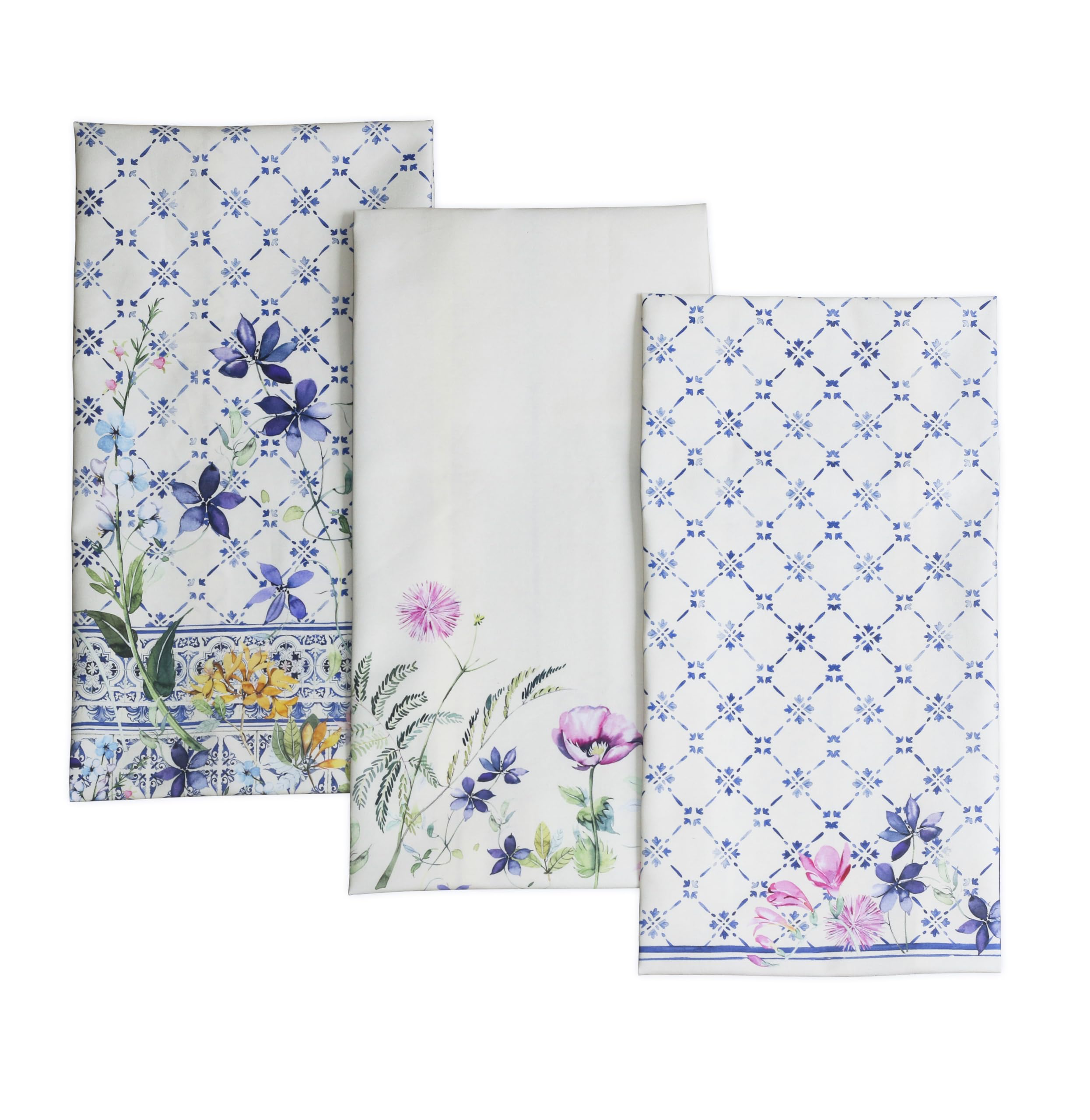 Maison d' Hermine faience pattern towels for stylish, absorbent kitchen drying