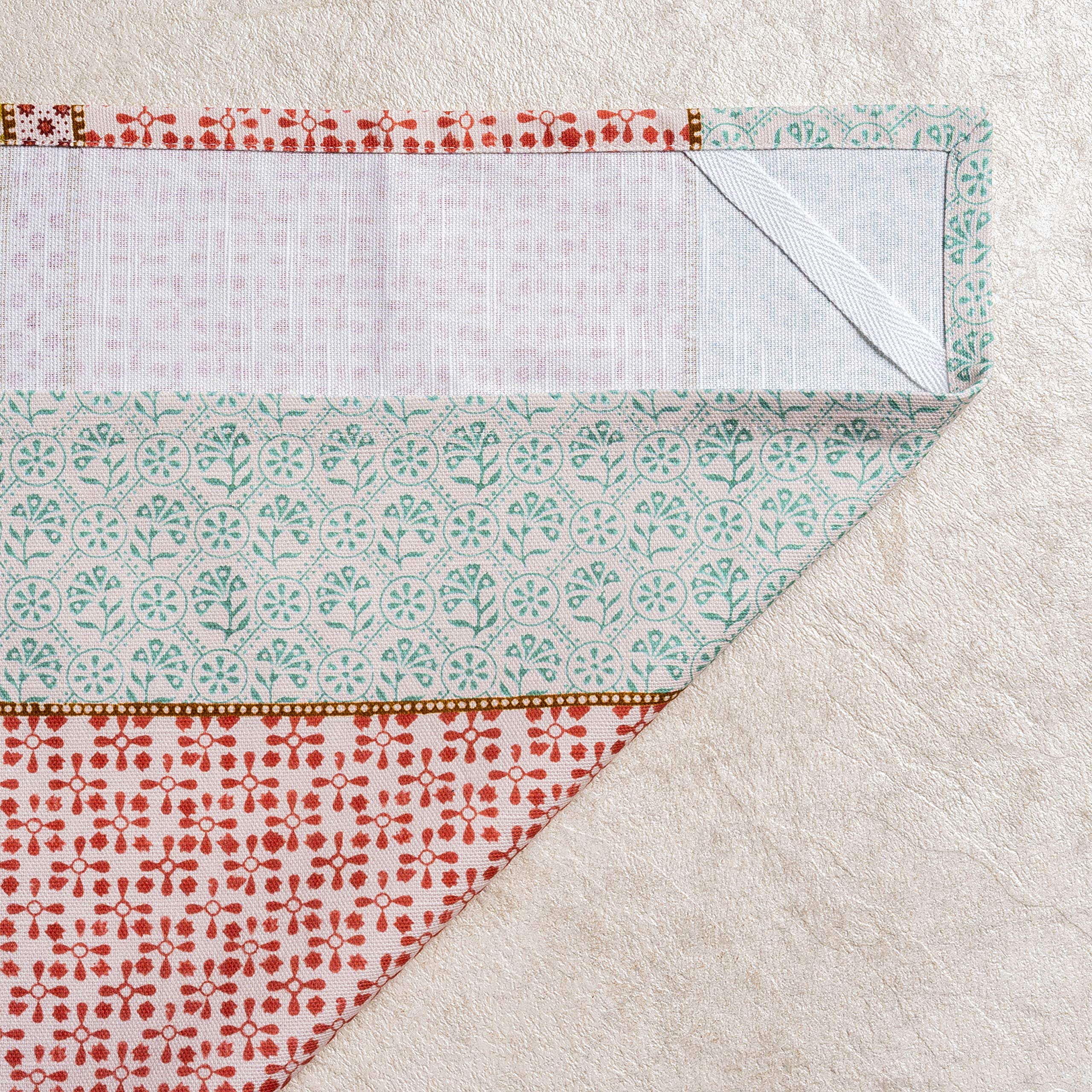 Maison d'Hermine farmhouse kitchen decor enhances any cooking space with colorful patterns.