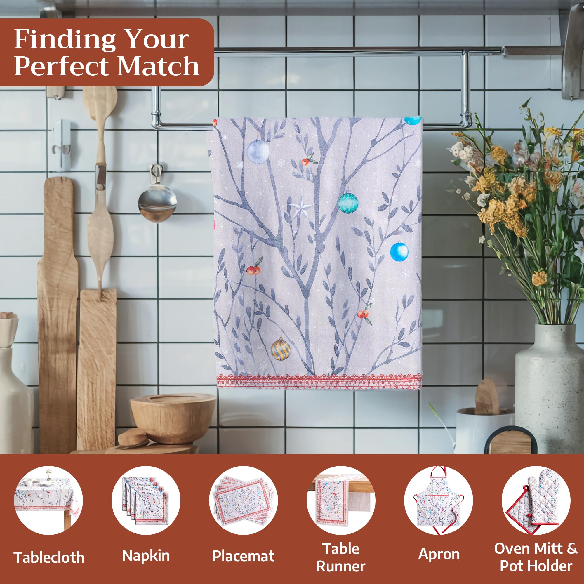Maison d'Hermine hanging-loop towel providing easy drying and storage.