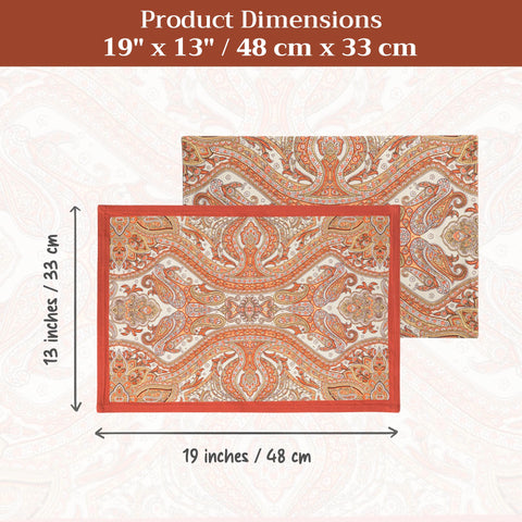 Maison d' Hermine placemats set includes packaging and care card.