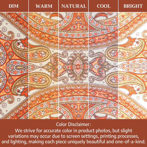 Maison d' Hermine Kashmir paisley design enhances holiday dining decor.