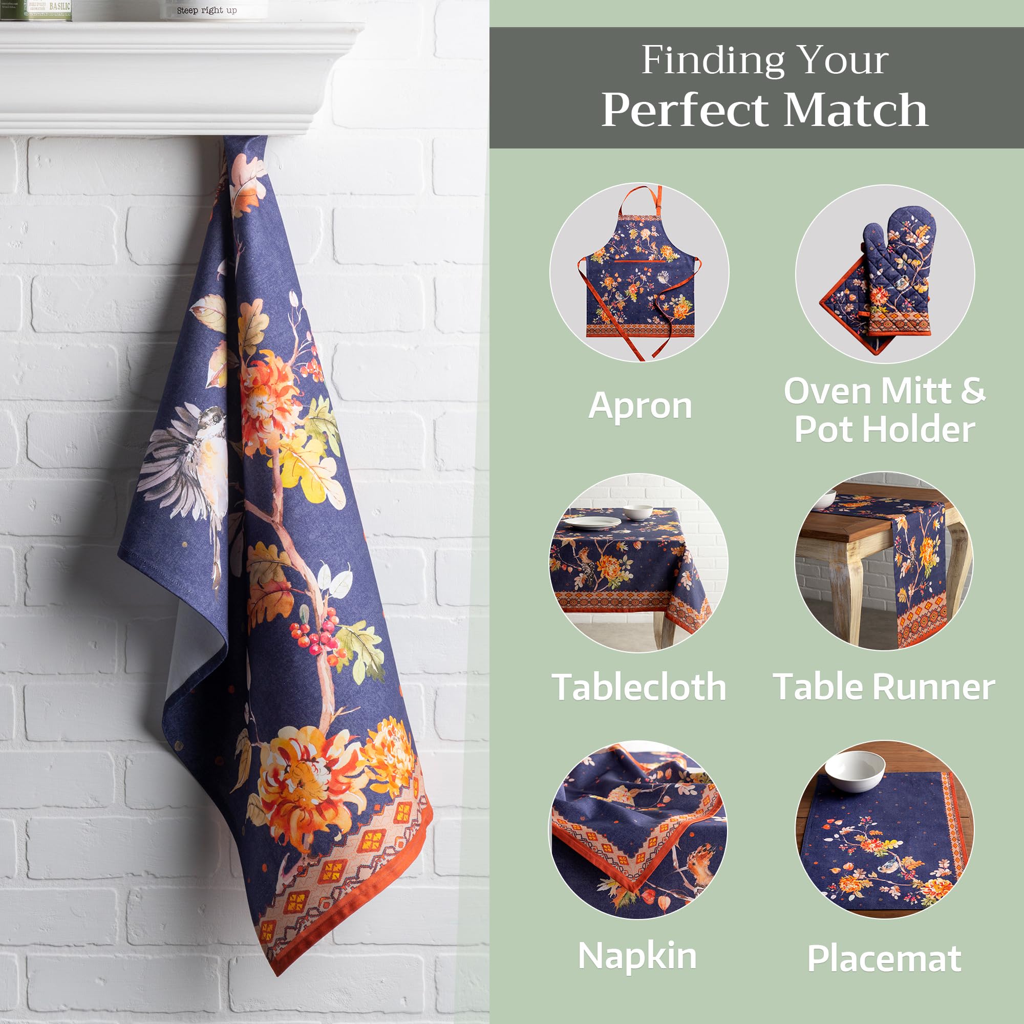 Ideal for drying dishes and wiping counters after meals