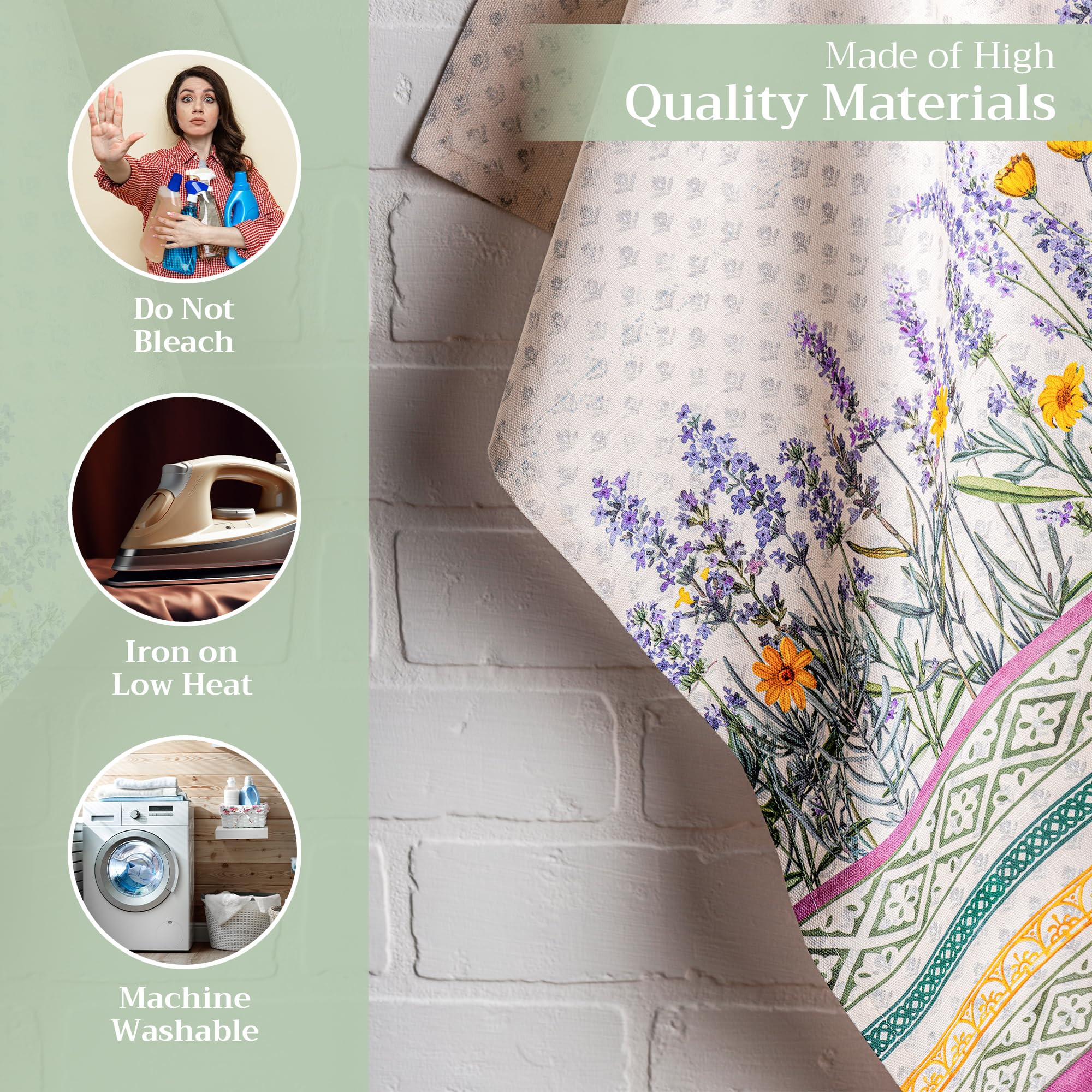 Maison d'Hermine towels in 100% cotton provide absorbent kitchen drying.