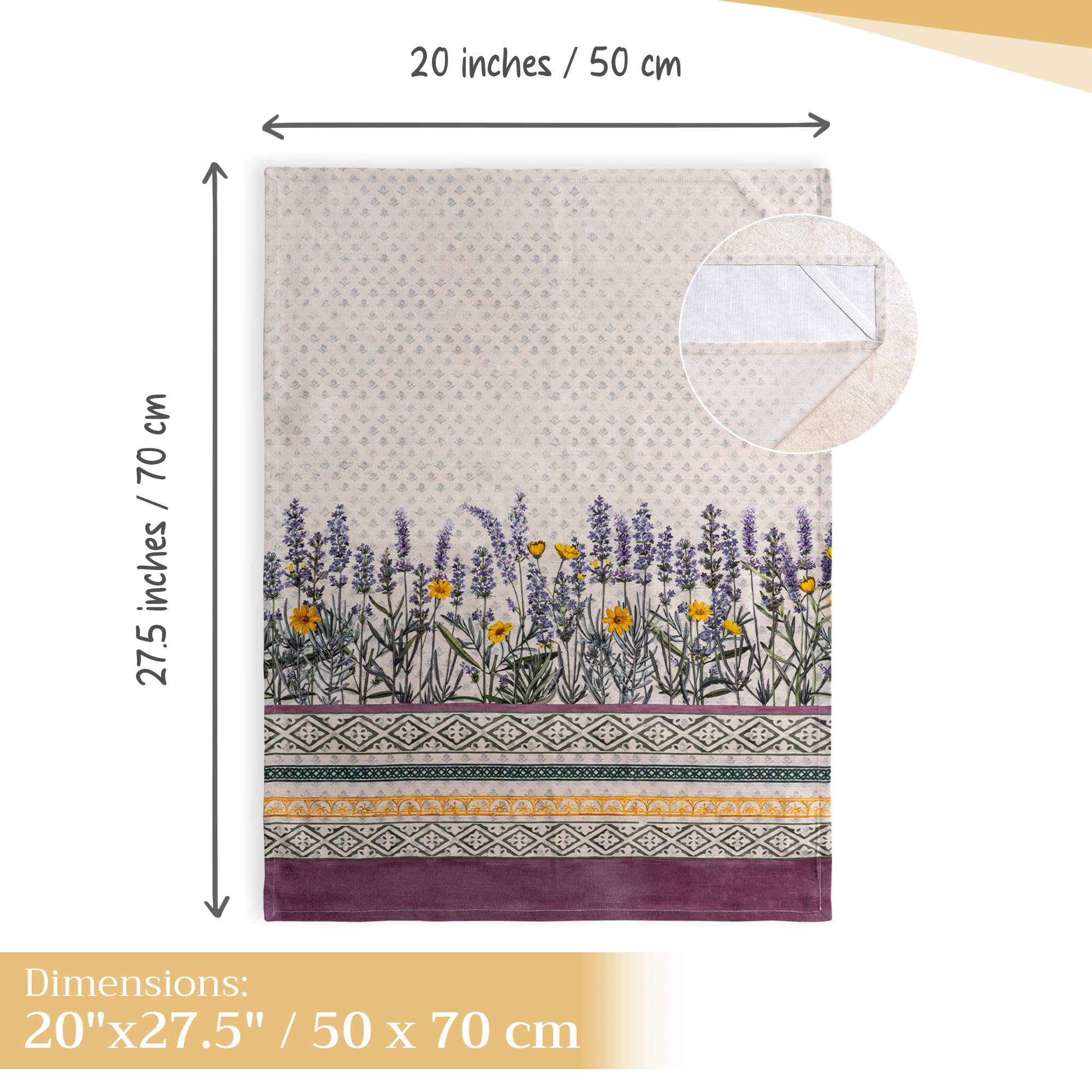 Maison d'Hermine towels can double as decorative bar towels for gatherings.