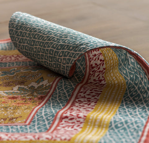 Machine-washable Maison d'Hermine placemat for easy cleanup after meals.