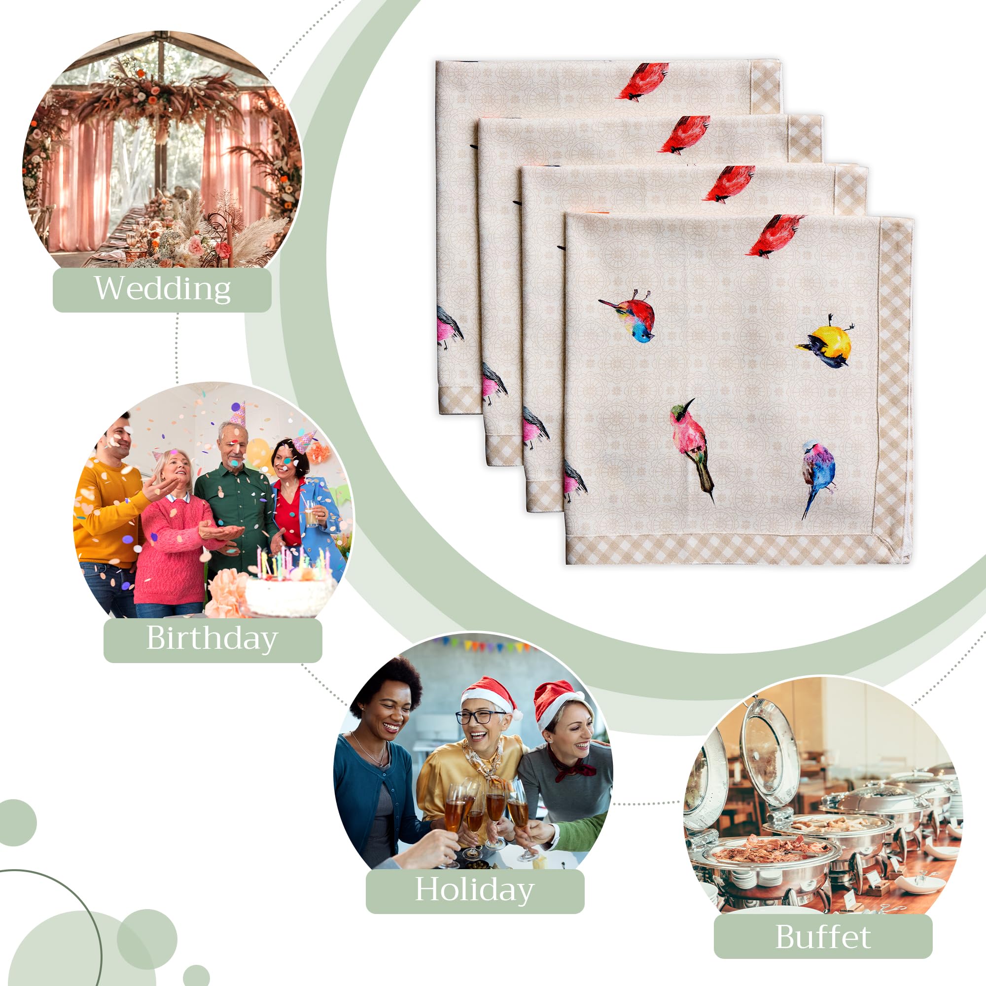 Maison d'Hermine napkins ideal for weddings and special events