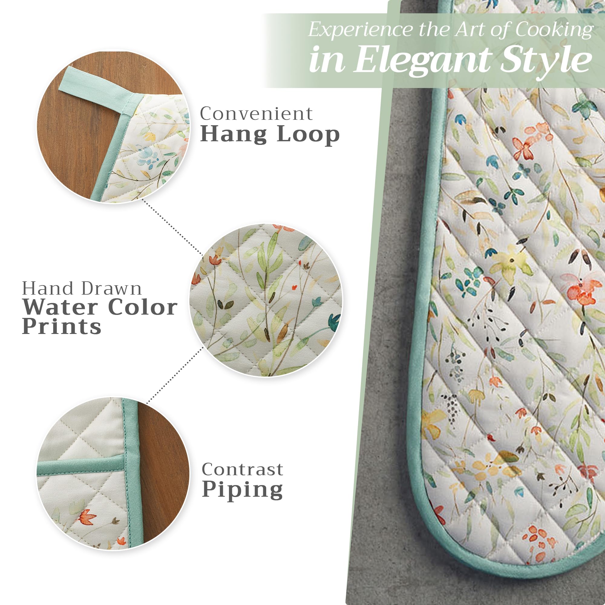 Maison d'Hermine oven mitt suitable for grilling sessions