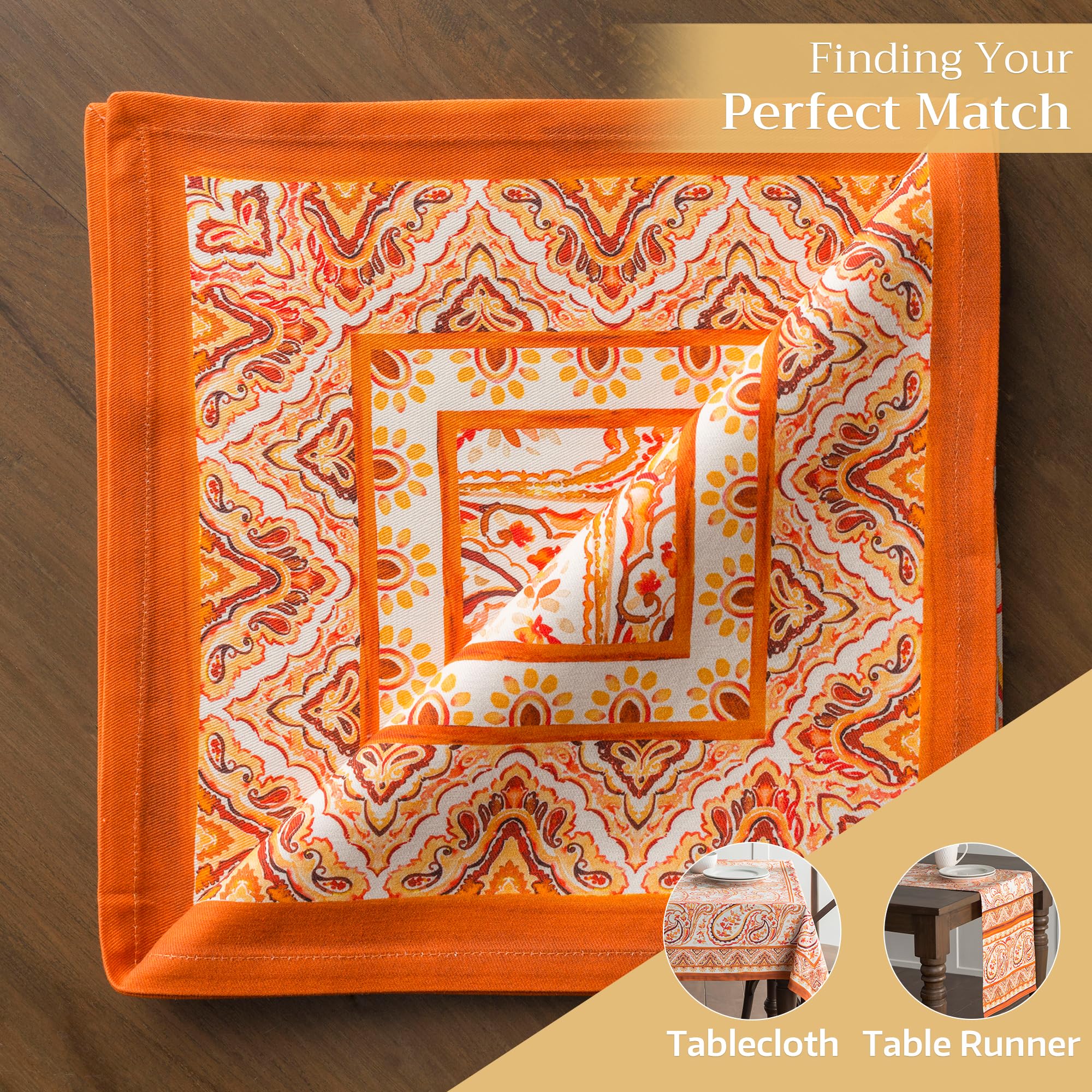 Washable 20x20 cotton napkin from Maison d'Hermine offers durable reusable table setting.