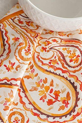 Cotton napkin 20x20 by Maison d'Hermine for Thanksgiving, Halloween, or Christmas tables.