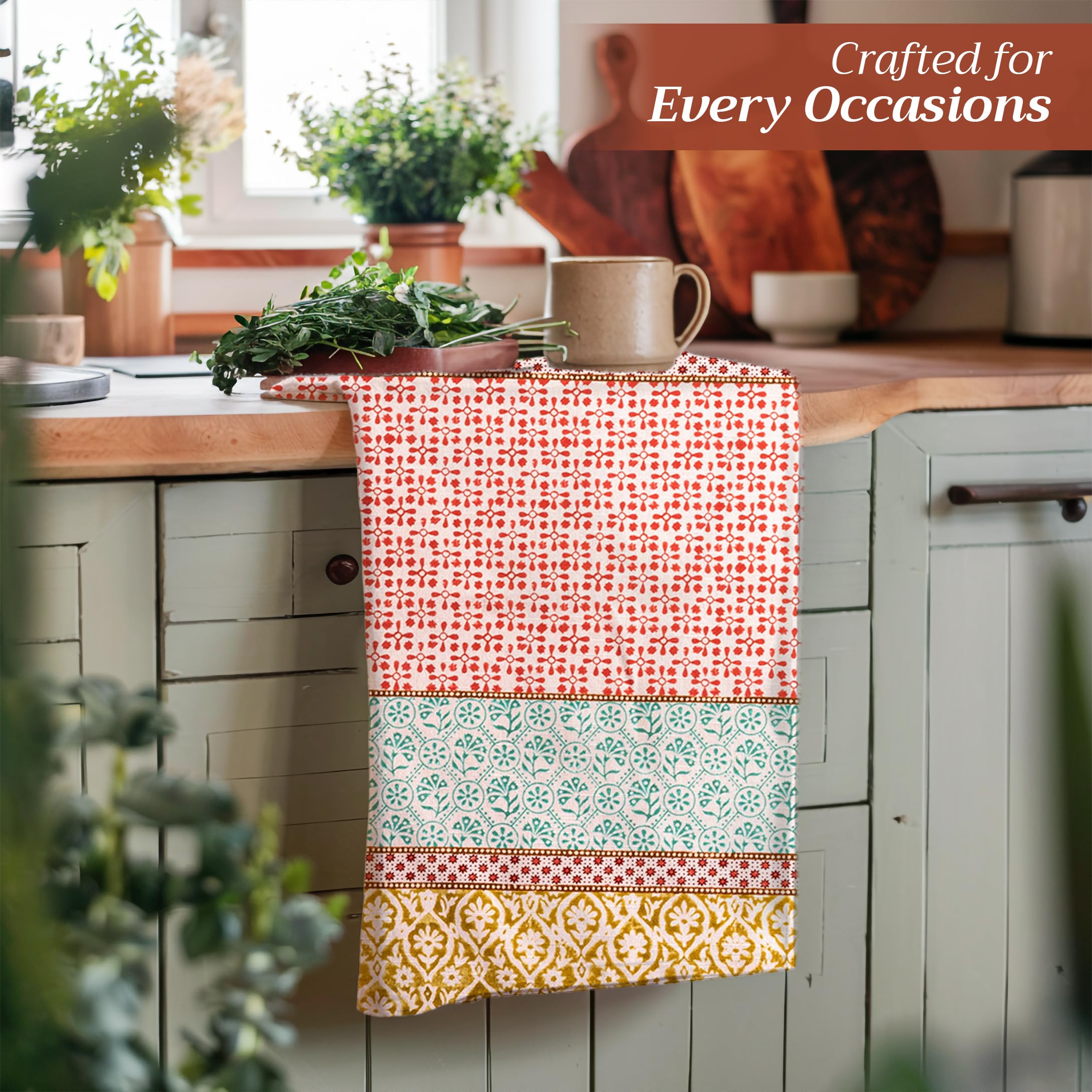 Maison d'Hermine picnic cloth doubles as practical outdoor napkins and place settings.