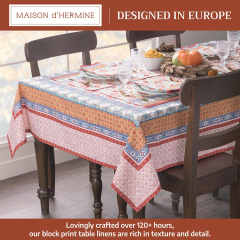 Romane 60x90 rectangular tablecloth fits standard tables with timeless charm