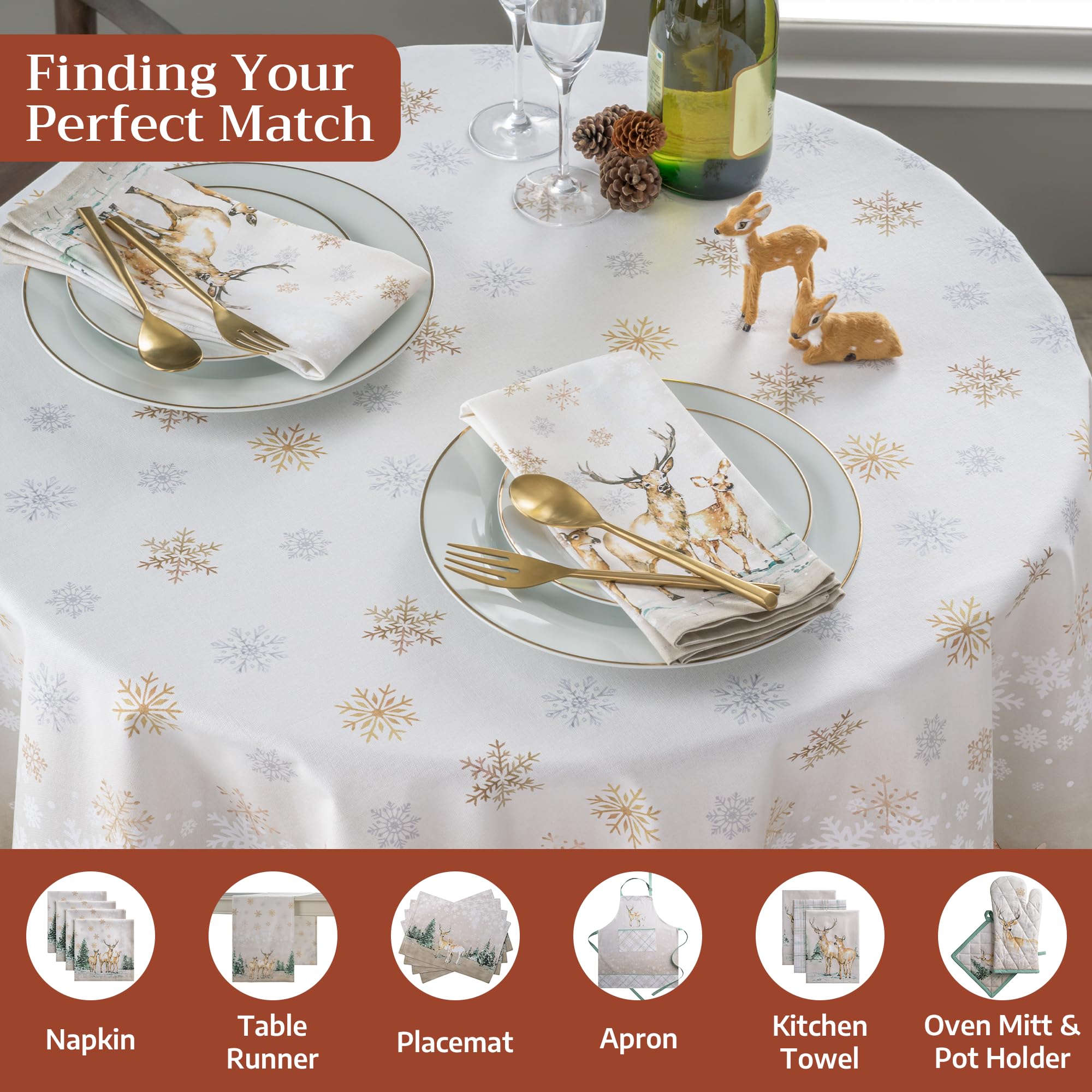 Maison d' Hermine holiday table-scene showcases rich hues for festive occasions.