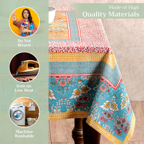 Maison d' Hermine tablecloth 100% cotton offers a soft touch and durable everyday use.