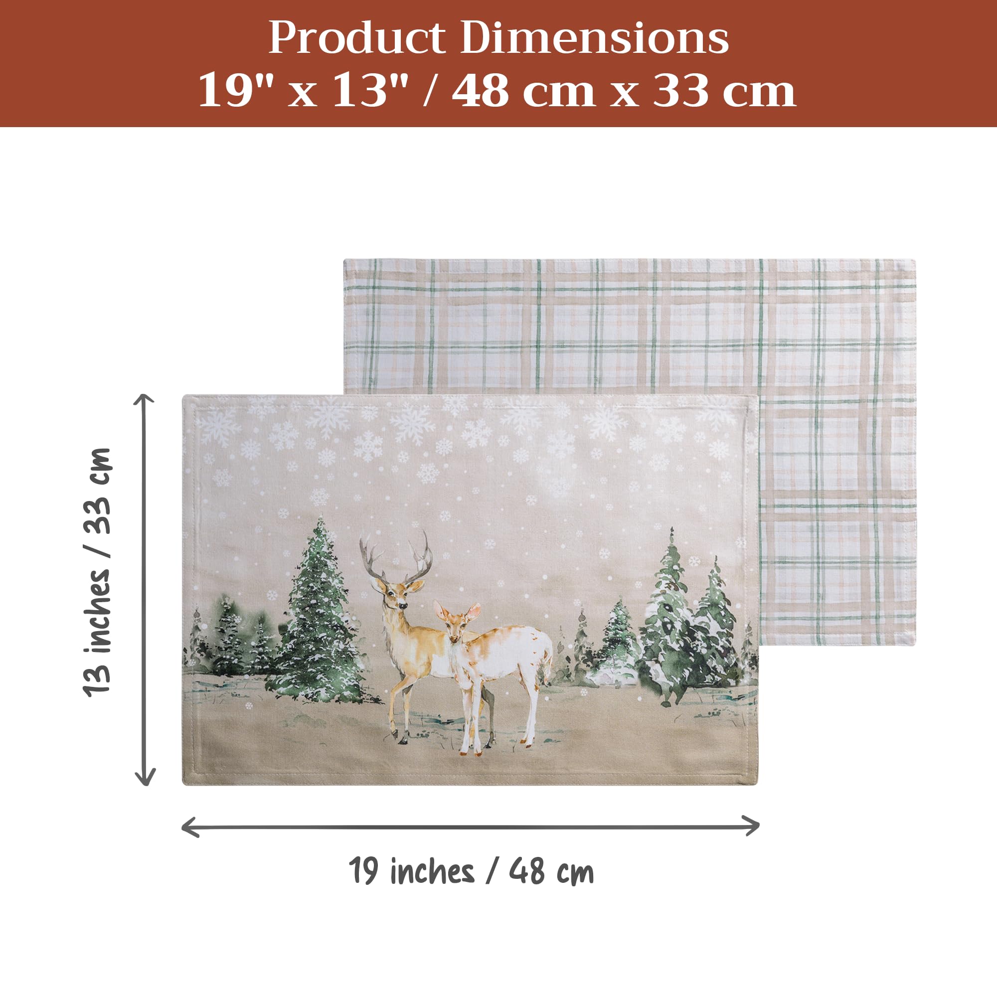 Maison d'Hermine washable placemats simplify cleanups after meals and celebrations.