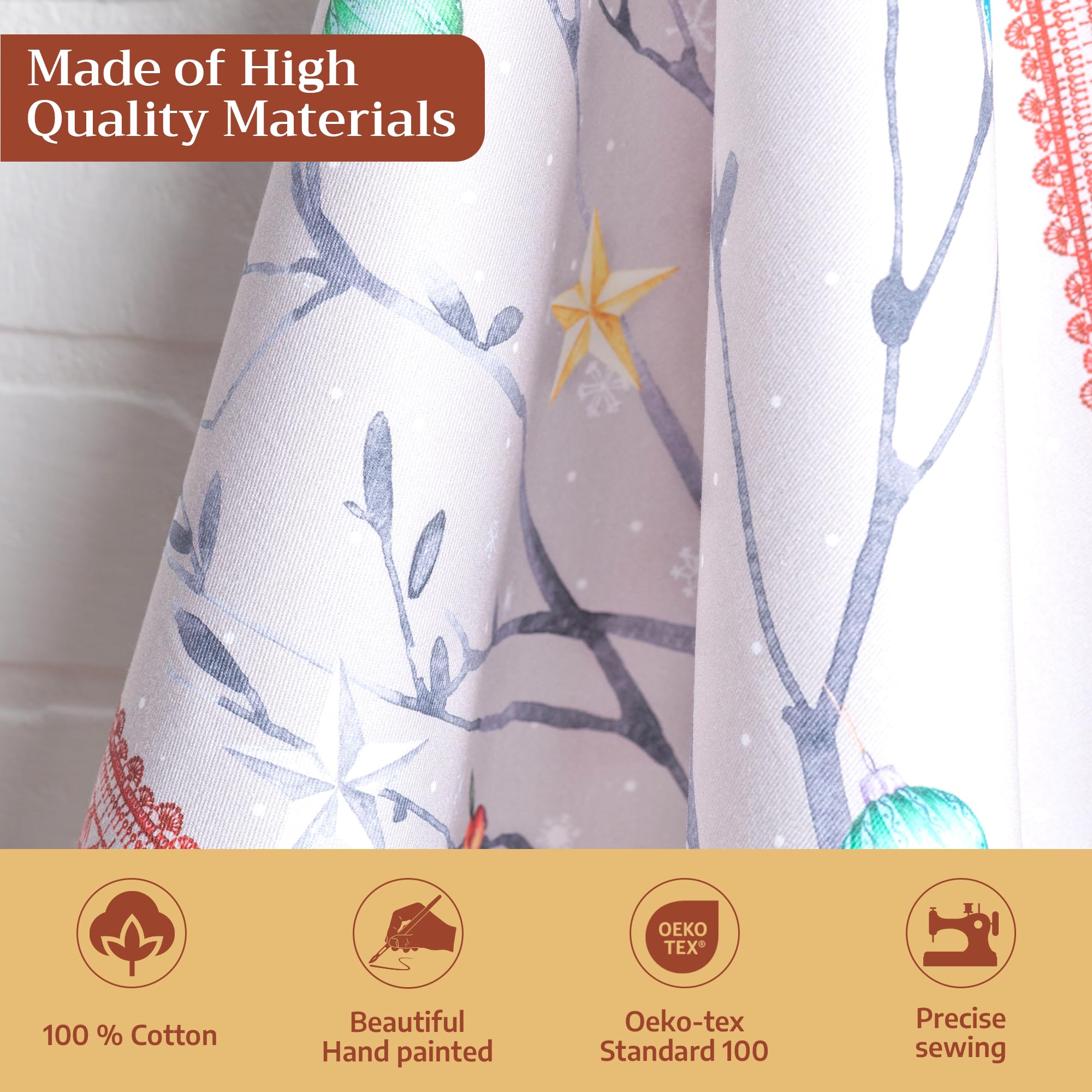 Maison d'Hermine watercolor design towel detail brightening fall tables.