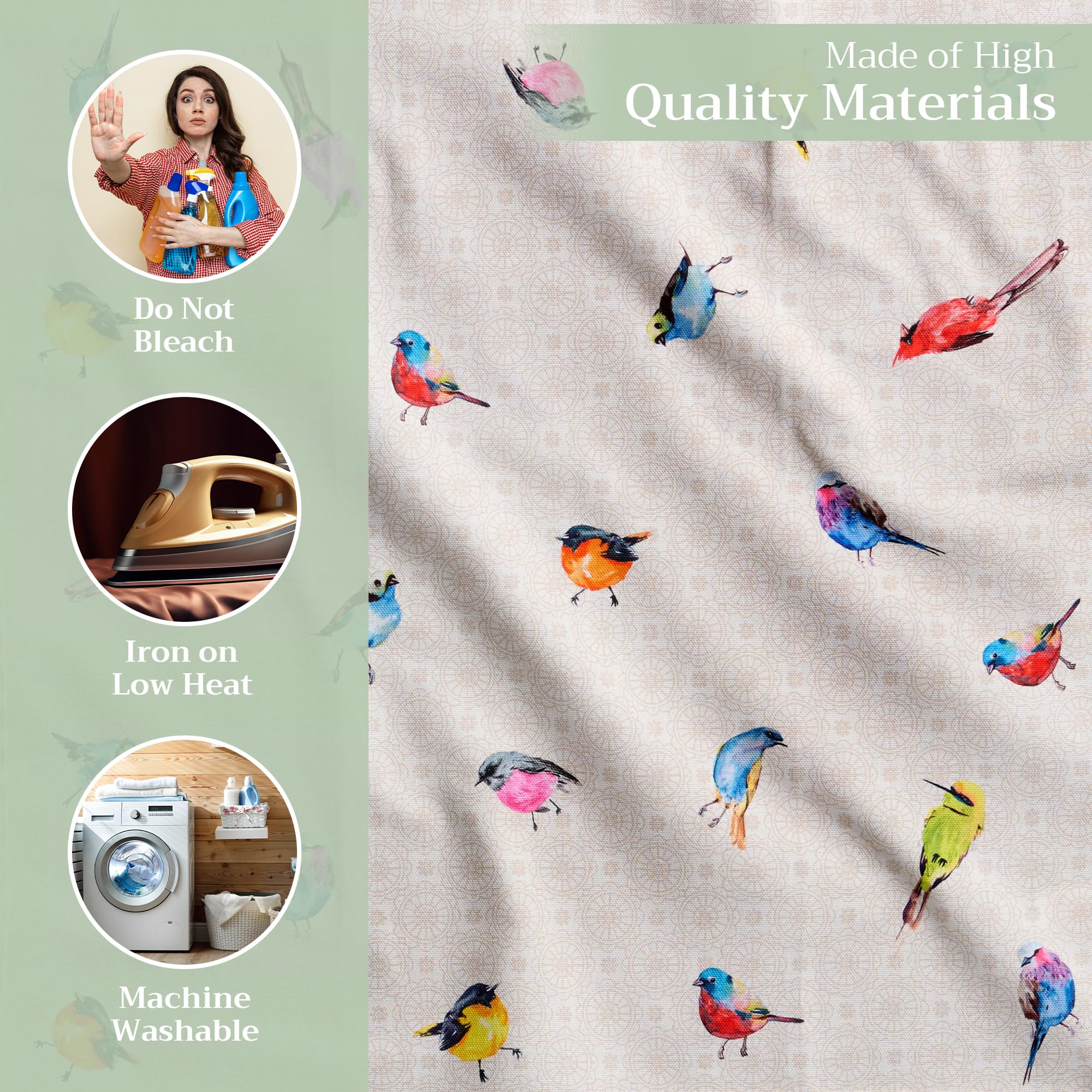 Maison d'Hermine watercolor pattern napkins add vibrant spring color to dining