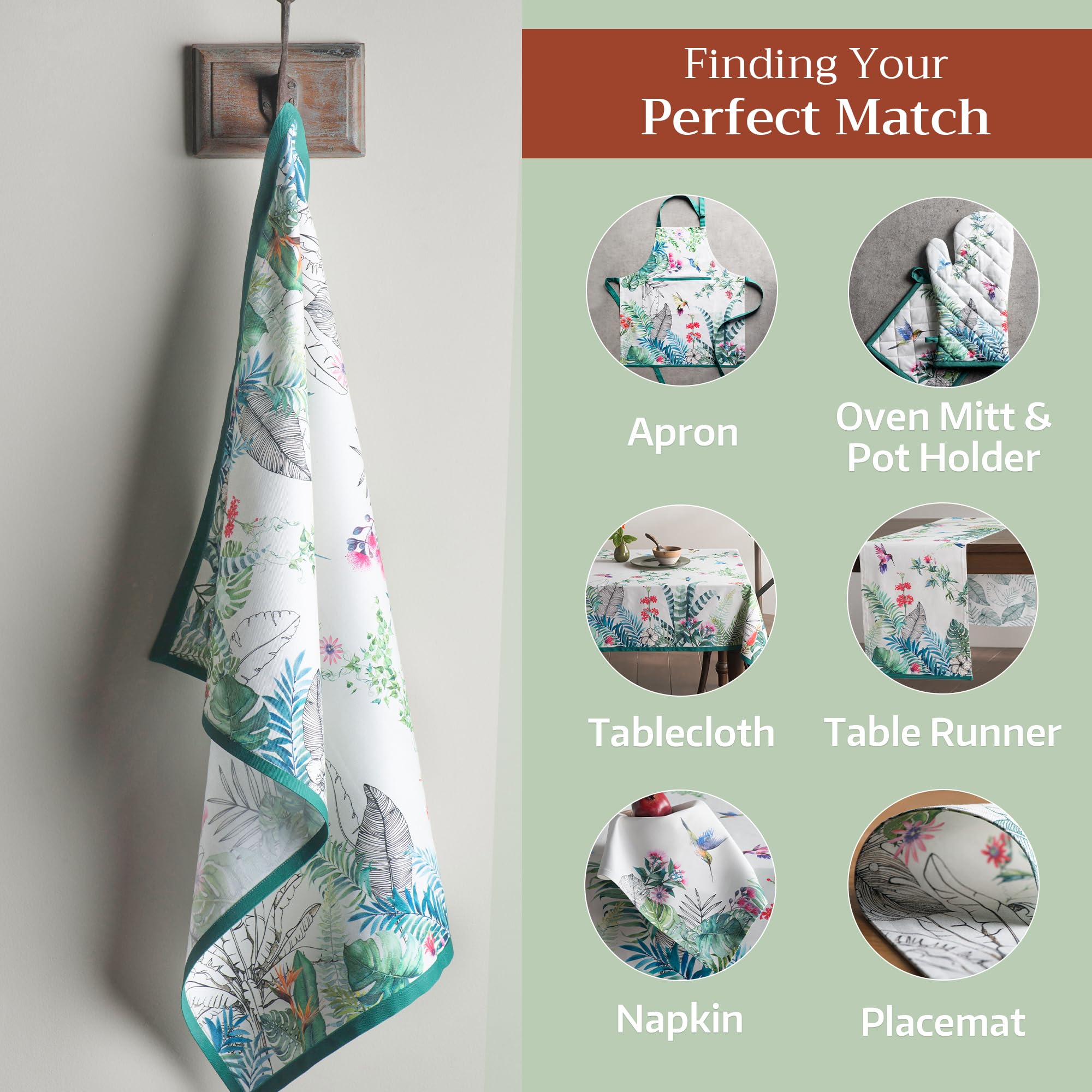 Maison d' Hermine Tropiques watercolor design adds color to kitchens