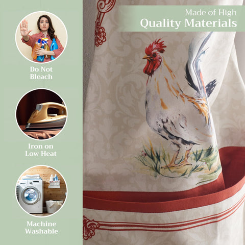 Maison d'Hermine Campagne apron long ties provide secure wrap for servers or cooks.