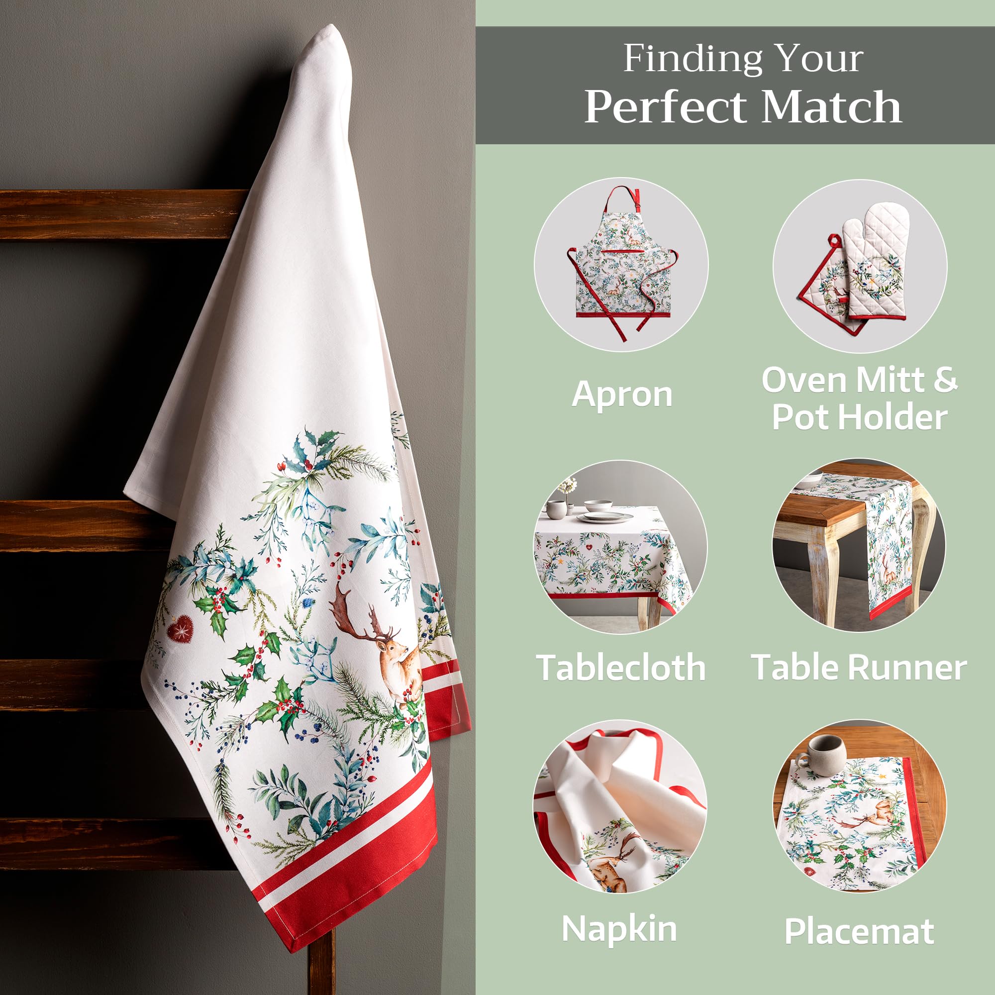 Maison d'Hermine absorbent 100% cotton towels for drying dishes