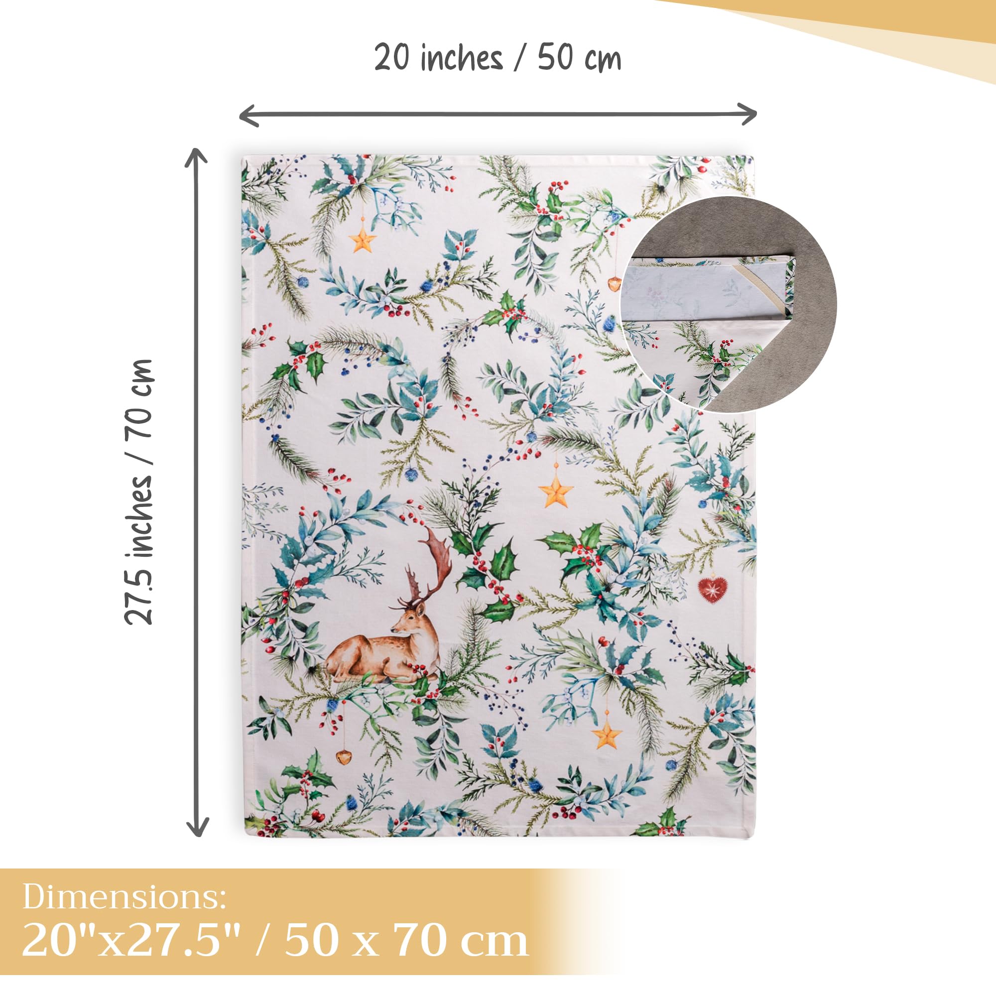Maison d'Hermine towels with hanging loop for easy display
