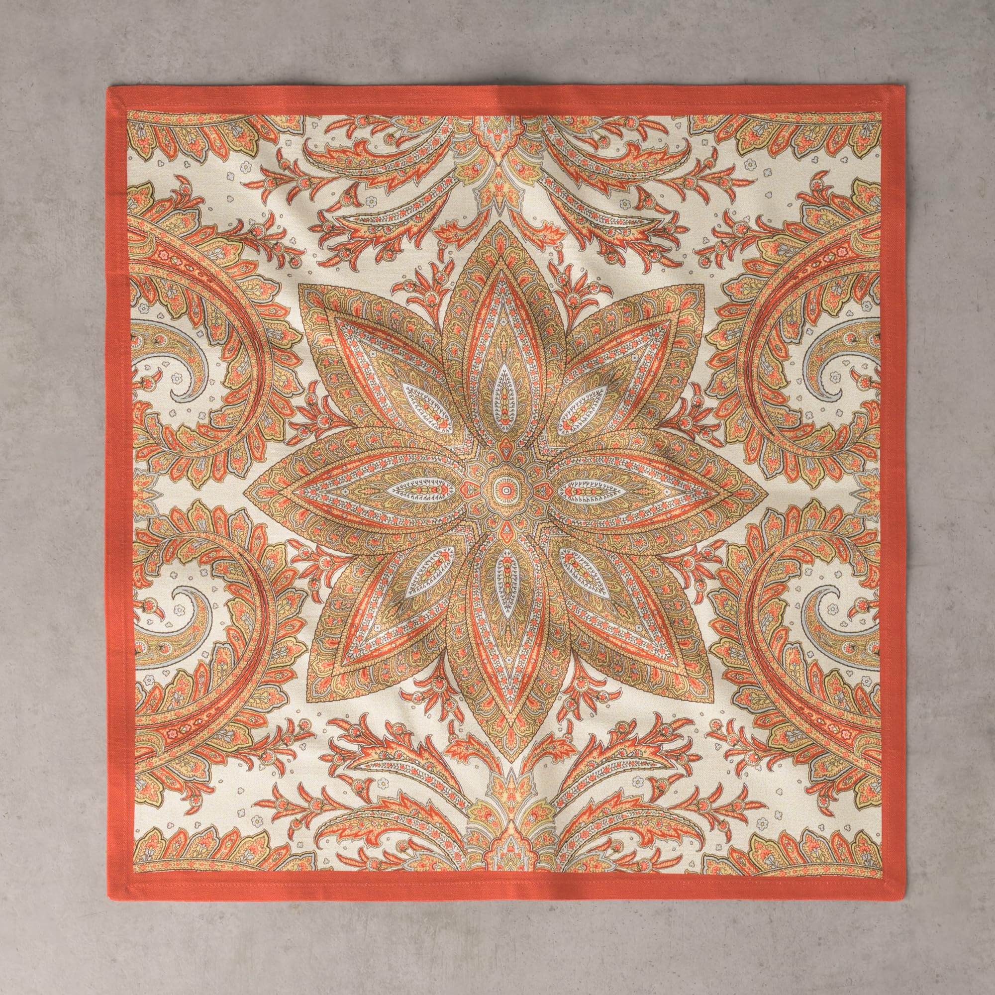 Maison d'Hermine napkins ready for Thanksgiving or Christmas tables.