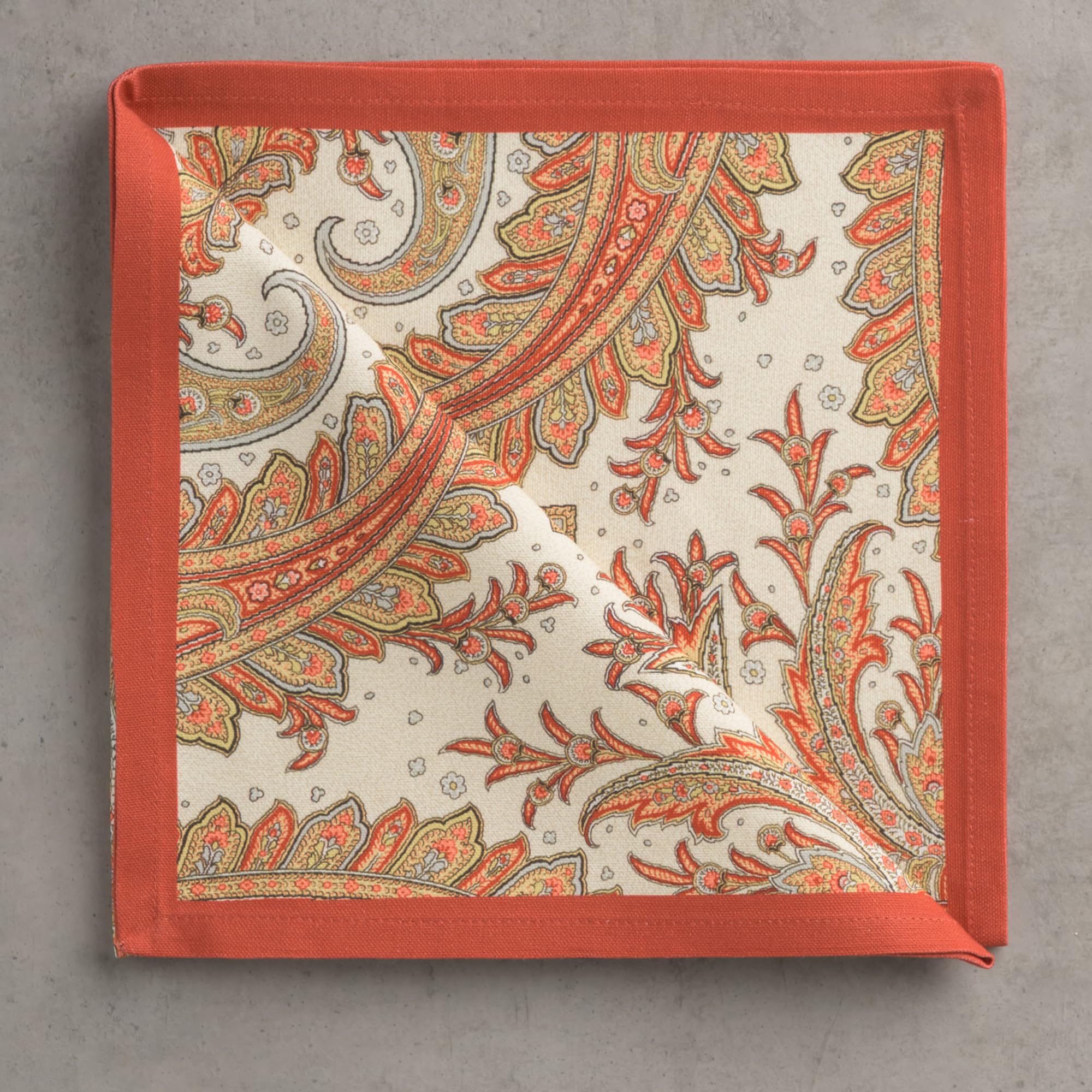 Maison d'Hermine napkin 20x20 inch square with European-inspired design.