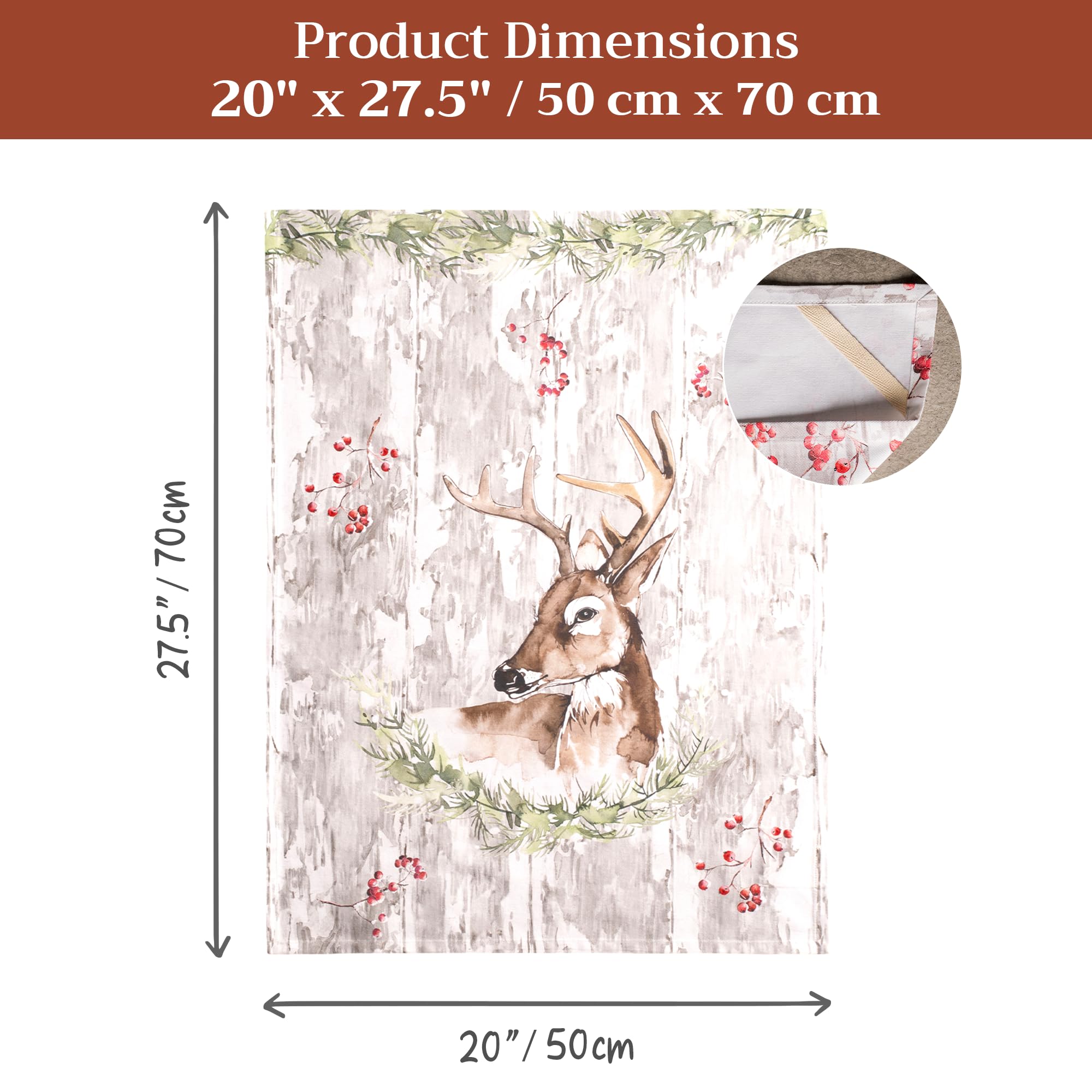 Europe-inspired design hand-painted artwork on each Maison d’Hermine towel.