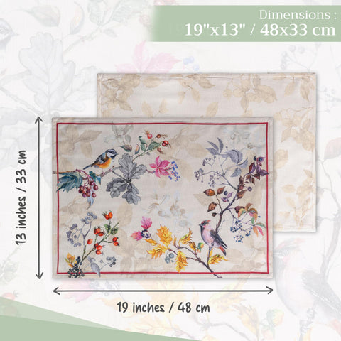 Soft, durable cotton placemats ready for everyday use.
