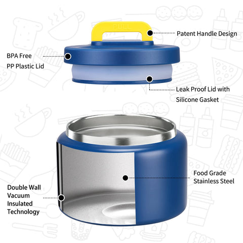 MAISON HUIS leak-proof silicone gasket for secure transport of meals.