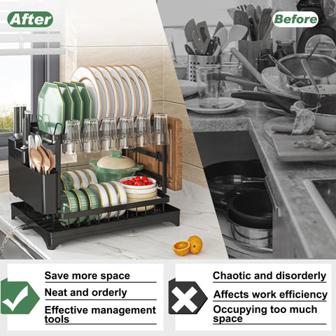 Maivotaf cutting board and knife rack provides prep tool space