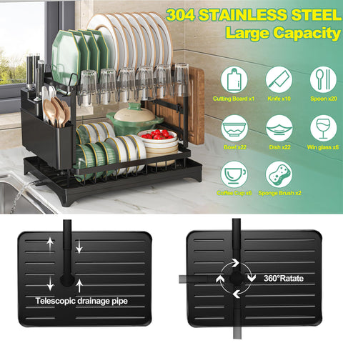 Maivotaf rustproof 304 stainless steel rack for daily use