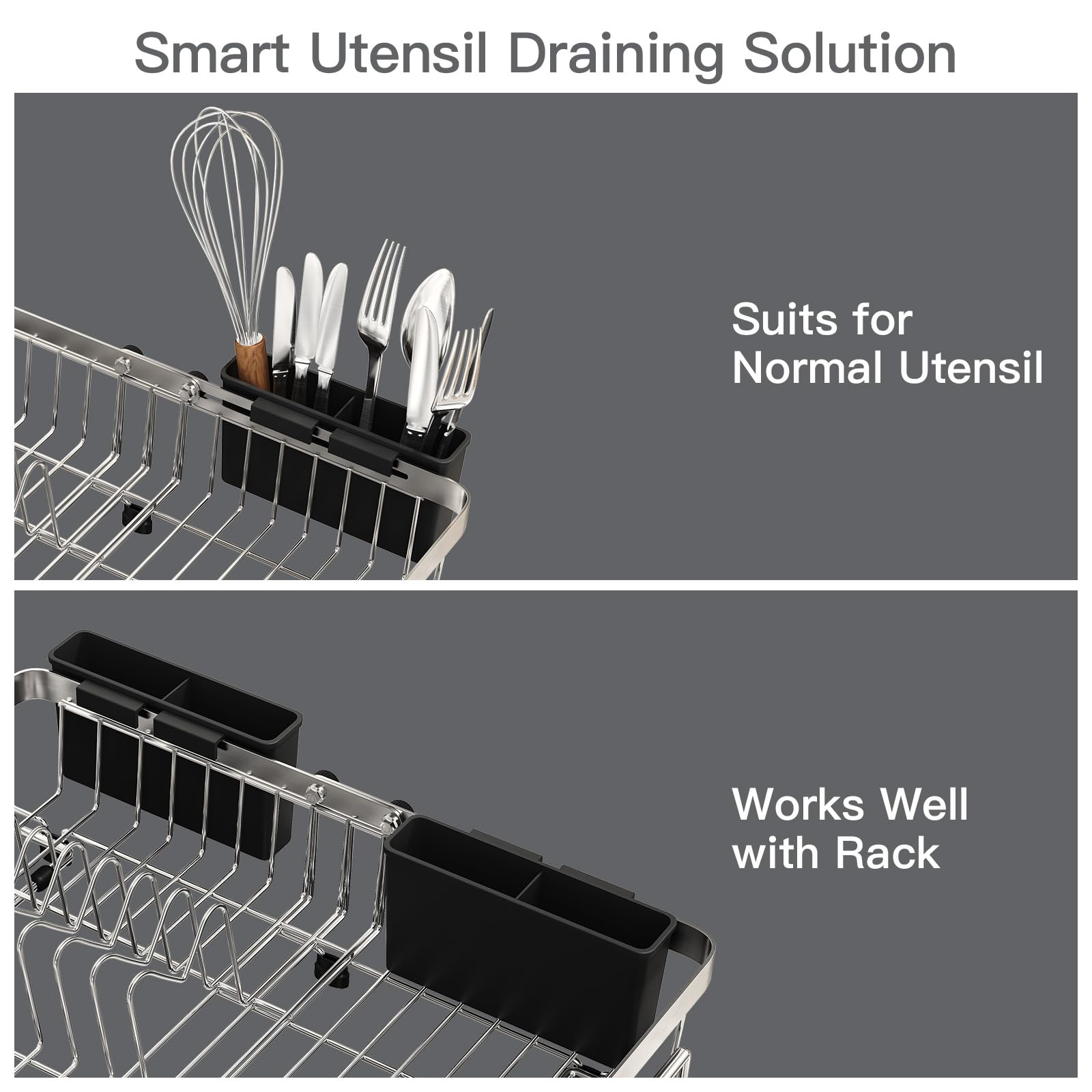 MAJALiS efficient water drainage directs water into the sink.