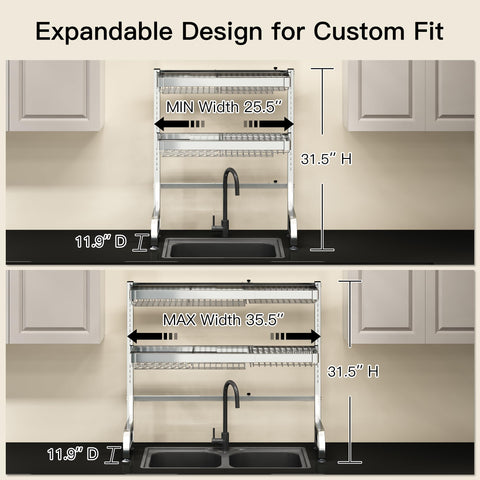 MAJALiS rust-proof stainless steel grid ensures long-lasting drying performance.