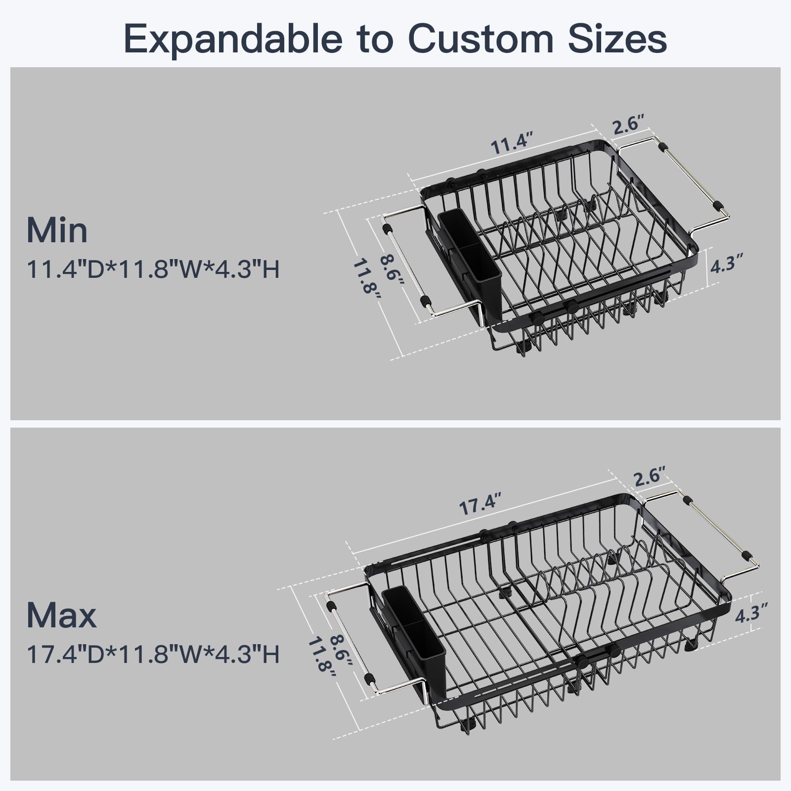 MAJALiS silicone-grip handle keeping rack secure during loading