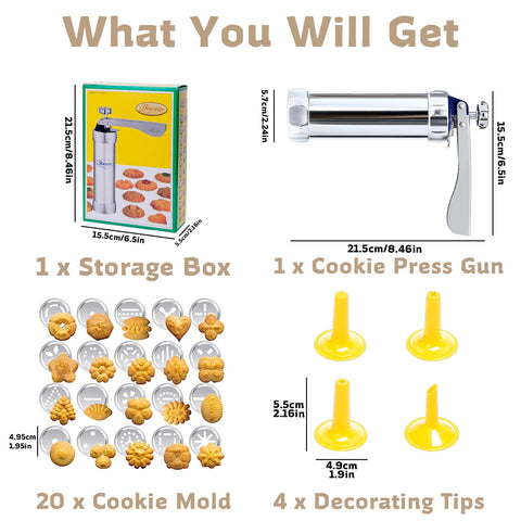 MAJCL cookie press storage case keeps attachments organized