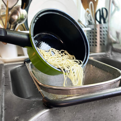 Makerstep multi-task colander basket supports washing, draining and drying