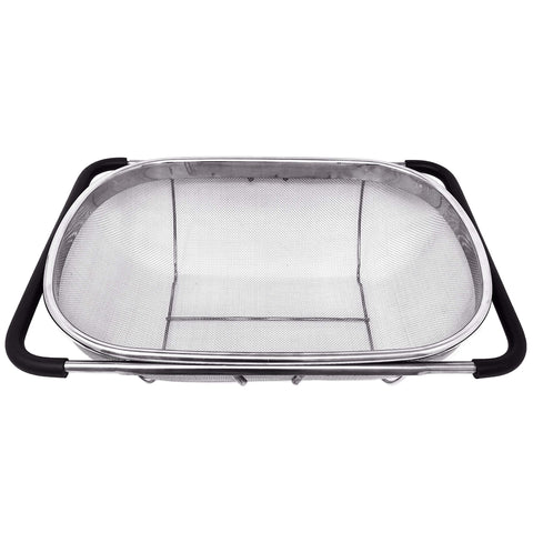 Makerstep stainless steel oval colander with fine mesh for precise filtering