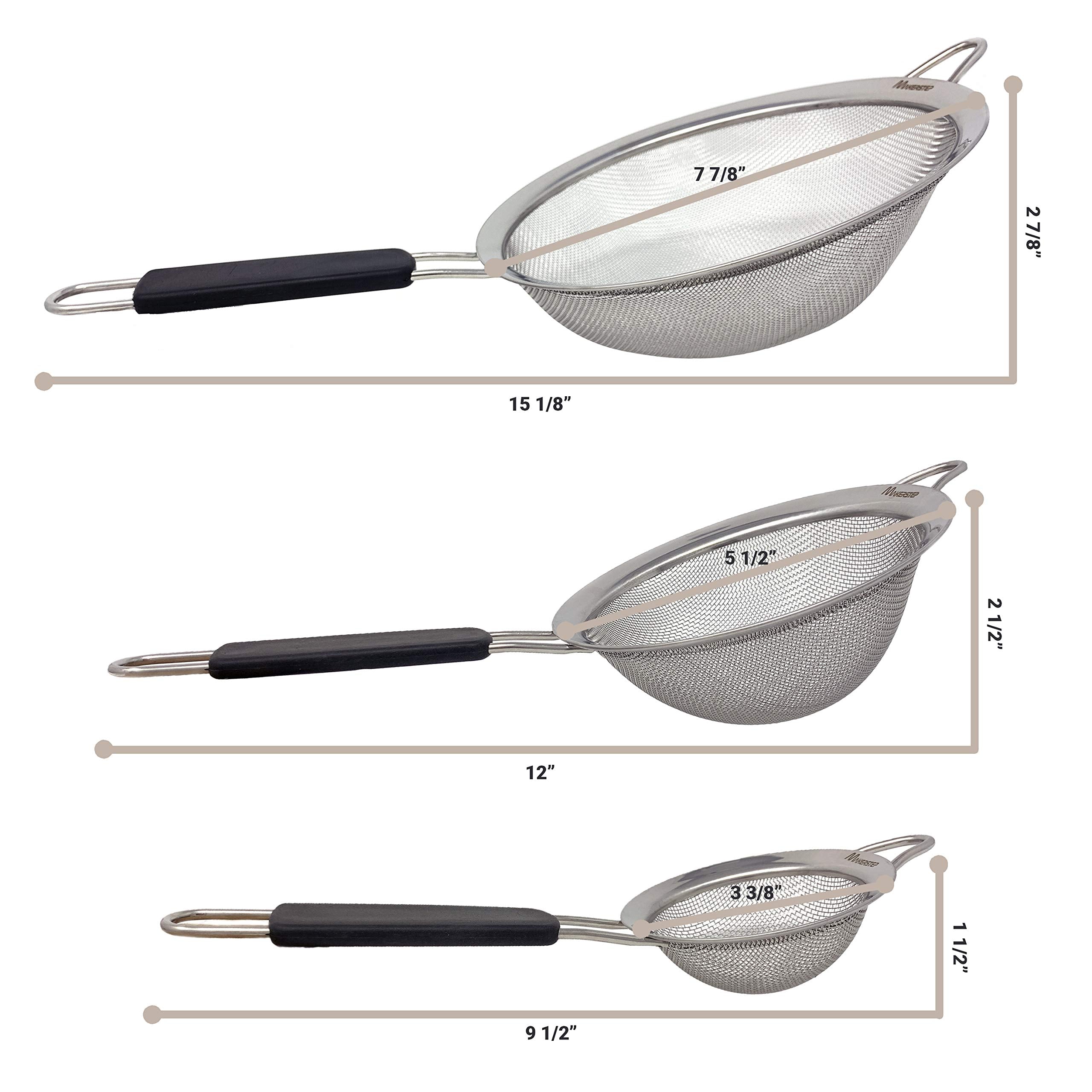 Makerstep stainless steel wire strainer for durable daily use