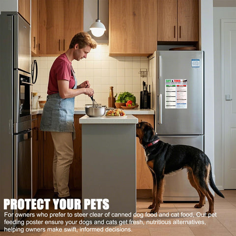 MakLuen safe and toxic foods chart for dogs and cats at a glance.